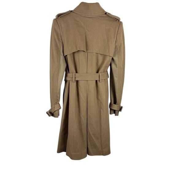 BCBGmaxazria wool khaki pea coat - size M - Picture 2 of 10